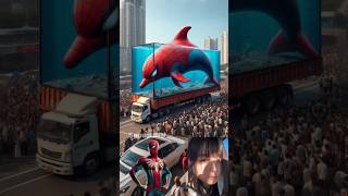 💥 Superheroes Avengers Evacuated the Giant Dolphin 🥰 Marvel ✅ shorts avengers marvel superlulu [upl. by Anauq740]