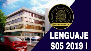 LENGUAJE SEMANA 5 PRE SAN MARCOS 2019 I 📚🖥️ [upl. by Ormsby]