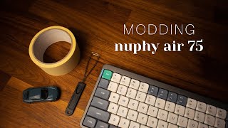 Modding THE BEST 75 Low Profile Keyboard  Nuphy Air75 [upl. by Stanfield]