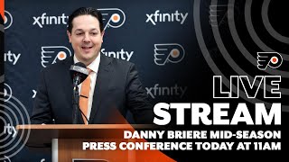 Danny Briere Flyers midseason press conference  Today at 11am [upl. by Reidid]