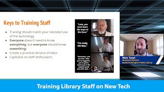 Training Library Staff on New Tech [upl. by Dyob724]