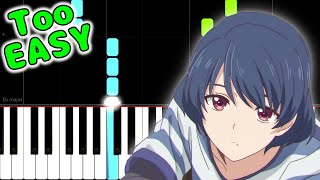 Domestic na Kanojo OP  Kawaki wo Ameku  EASY Piano TutorialSynthesia by TAM [upl. by Namsaj]