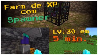 Farm de XP com Spawner Minecraft Bedrock 120 [upl. by Rihat429]