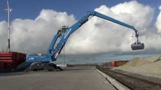 Terex Fuchs MHL 385 with port lift cabin [upl. by Jowett509]