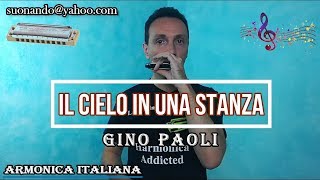 Canzoni semplici per armonica Gino Paoli  Il cielo in una stanza [upl. by Diannne]