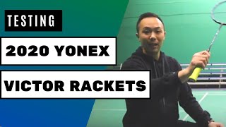 🏸 Yonex Astrox 100 ZX amp ZZ Victor Auraspeed 98K DriveX 9X Badminton Racket Testing 2020 🏸 [upl. by Silva]