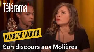 Aux Molières Blanche Gardin tacle les défenseurs de Roman Polanski [upl. by Irrol]