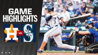 Astros vs Mariners Game Highlights 71924  MLB Highlights [upl. by Adlen]