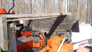 Huztl Big Bore Saw vs Husqvarma 365372 hybrid amp Philosophy of these videos 5 of 5 [upl. by Lledroc990]