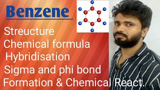 BenzeneStructureChemical formula schoolexam Board exam [upl. by Akedijn]