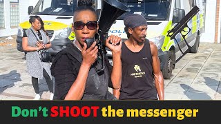 NEWSFLASH Dont SHOOT the messenger demonstration outside Lewisham police station [upl. by Faxen358]