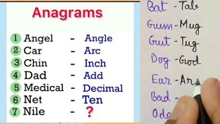 Anagrams  What are Anagrams  Anagram Words in English  English vocabulary [upl. by Ayamahs889]