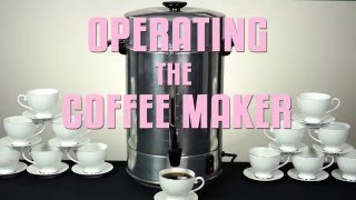 Operating the Coffee Maker [upl. by Alyad]