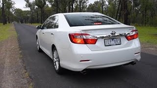 2015 Toyota Aurion 0100kmh amp engine sound [upl. by Adnoluy]