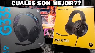 LOGITECH G335CORSAIR HS35CUALES SON MEJORES CUALES VALEN MAS LA PENA [upl. by Helbona]