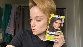 Dying My Hair Gold Blonde to Dark Brown at Home [upl. by Staal]