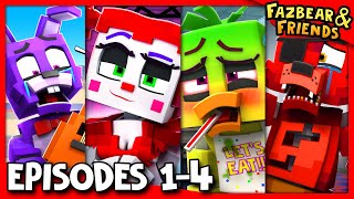 EPISODES 14 COMPILATION  Fazbear and Friends FNAF Series [upl. by Kamp]