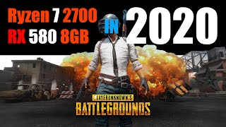 RYZEN 7 2700  RX 580 8GB  PUBG FPS Test  LATEST UPDATES [upl. by Samot]