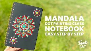 Mandala dot painting class Easy step by step instructions [upl. by Idnic113]