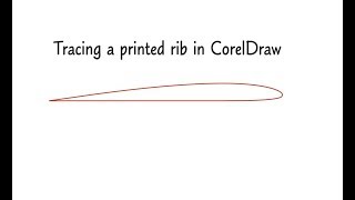 Creating a vectorized airfoil from a printed plan rib [upl. by Ahtabbat690]