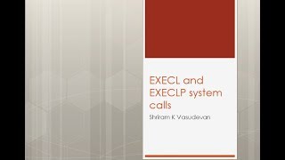 execl and execlp system calls in LinuxUnix [upl. by Lyudmila]