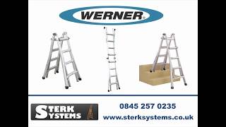 Werner Aluminium MultiPurpose Telescopic Ladder  75 [upl. by Kara]