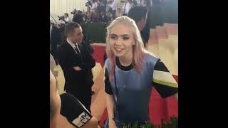 Grimes  MTV  Met Gala Interview 2016 [upl. by Porter]