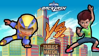 Kicko vs Vir the Robot Boy  Cool Table Match [upl. by Lacefield]