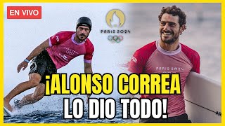 🔴 ALONSO CORREA compite por el BRONCE EN SURF en las OLIMPIADAS PARÍS 2024  EN VIVO [upl. by Yemarej]