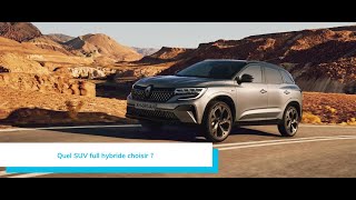 Quel SUV full hybride non rechargeable choisir  Top 10 [upl. by Nekal]