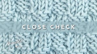 How to Knit the Close Check Pattern  Knitting Stitch Dictionary [upl. by Airliah]