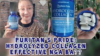 PURITANS PRIDE HYDROLYZED COLLAGEN HONEST REVIEW [upl. by Chauncey]