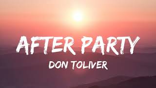 Don Toliver  After Party [upl. by Lartnom]