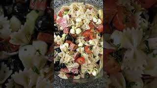 Easy GF Italian Pasta SaladSO GOOD [upl. by Neruat44]