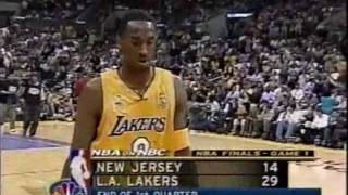 2002 NBA Finals Nets at Lakers Gm 1 part 313 [upl. by Aicela168]