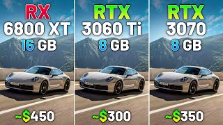 RX 6800 XT vs RTX 3060 Ti vs RTX 3070  Test in 10Games in 2024 [upl. by Lowrance]