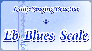 DAILY SINGING PRACTICE  The Eb Blues Scale [upl. by Airdnala922]