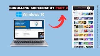 How To Take Scrolling Screenshot in windows 10 Part 2  Full Page screenshot  Long Screenshot [upl. by Ettenim246]