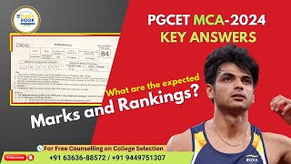 PGCET Key Answers For Expected Ranks and Marks [upl. by Gnilyam656]