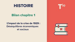 Limpact de la crise de 1929  Déséquilibres économiques et sociaux Histoire Tle [upl. by Borszcz]