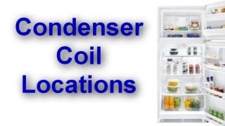 Condenser Coil Location on your Refrigerator [upl. by Eriam]