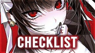 Nightcore  Checklist Lyrics [upl. by Lupee]