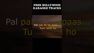 PAL PAL DIL KE PAAS  karaoke music unplugged karaokewithlyrics kishorekumar freedownload [upl. by Howzell]