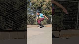 Skateboarding practice some kickflip variations off a 5050 grind skateboarding kickflip [upl. by Nnael368]