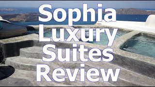 Imerovigli Santorini Greece Hotel Sophia Luxury Suites  Review [upl. by Nesnej]