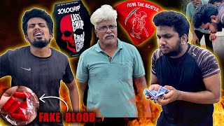 Jolochip Fake Blood Vomit Prank  Dad terrified [upl. by Ybba]