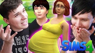 Making Eliza PREGNANT  Dan and Phil Play Sims 4 37 [upl. by Leirud]