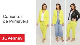 Outfits de Primavera Cómo Combinar Ropa de Mujer  Moda  JCPenney en Español [upl. by Karmen]