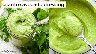 Cilantro Lime Avocado Dressing EASY [upl. by Idelle]