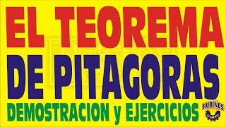 EL TEOREMA DE PITAGORASDEMOSTRACIÓN Y EJERCICIOS RESUELTOS [upl. by Jew]